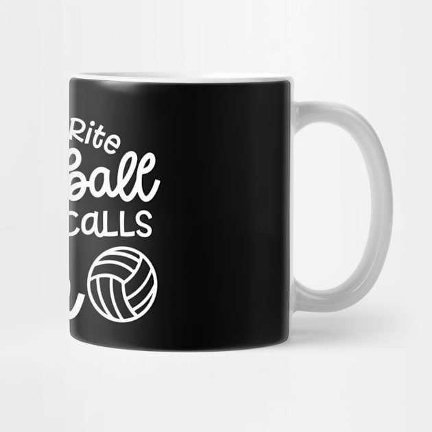 My Favorite Volleyball Player Calls Me Mom Cute Funny by GlimmerDesigns